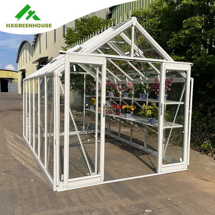 Heavy duty luxury glasshouse aluminium garden indoor tropical victorian winter glass greenhouse multi-span greenhouses