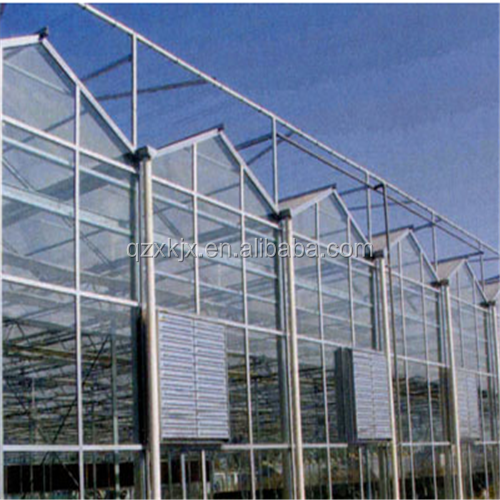 Multi-span greenhouse glass greenhouse agricultural greenhouse on hot sale