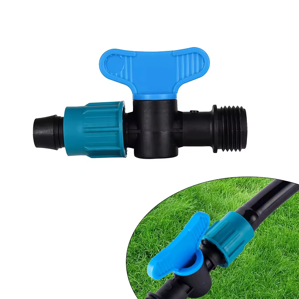16mm Drip Irrigation Agriculture Micro Irrigation Pipe Water Controller Start Drip Tape Mini Valve