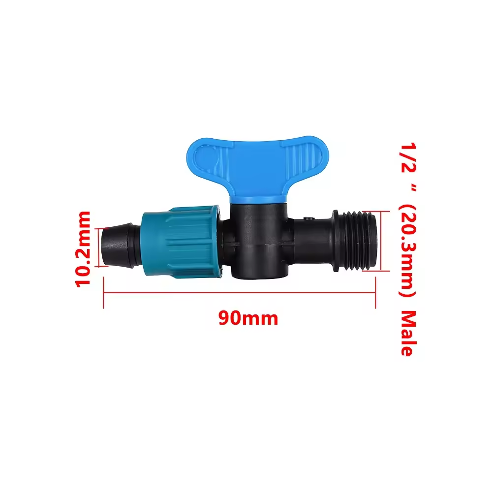 16mm Drip Irrigation Agriculture Micro Irrigation Pipe Water Controller Start Drip Tape Mini Valve