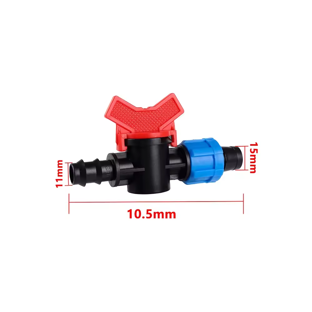 16mm Drip Irrigation Agriculture Micro Irrigation Pipe Water Controller Start Drip Tape Mini Valve
