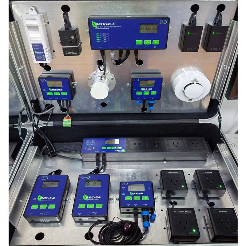proleaf microgreens growing hydroponics with irrigation and climate control system for commercial greenhouse growing vegetables