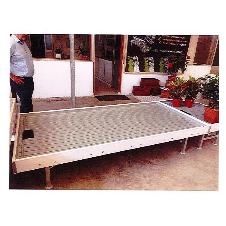 Hydroponics Equipment for Large Greenhouse Flow Rolling Table Bench ABS Plastic for Agriculture Use