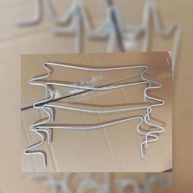 low price galvanized steel wire tomato cucumber hooks 18cm 22cm for plant growing 3mm diameter