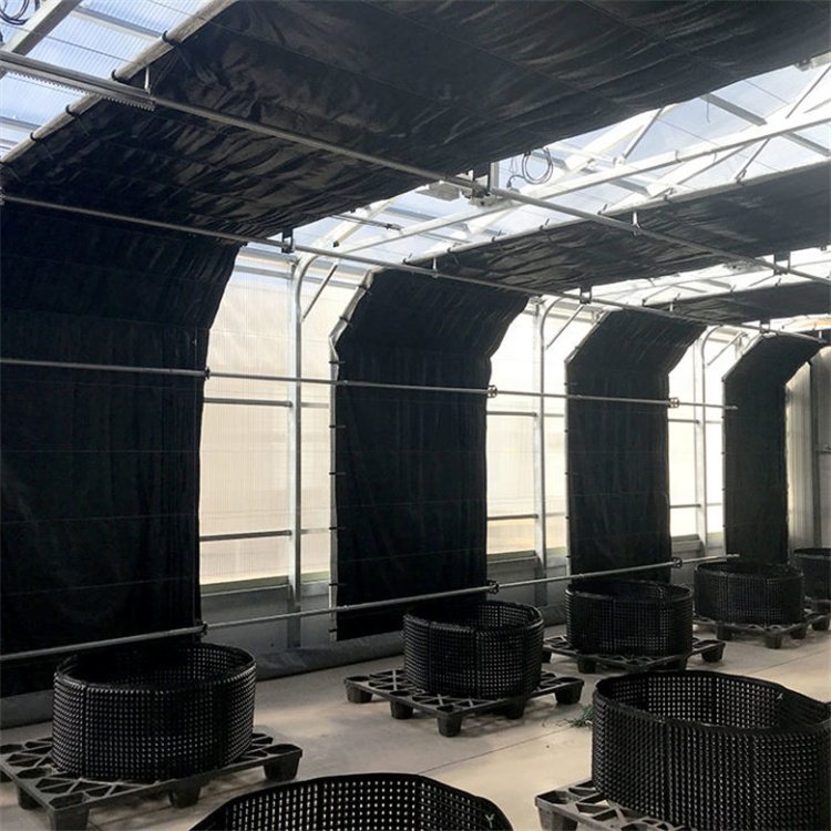 efecto invernadero verduisterende serre High Tunnel Hoop House Frame Light Deprivation Green House Blackout Greenhouse for Hemp