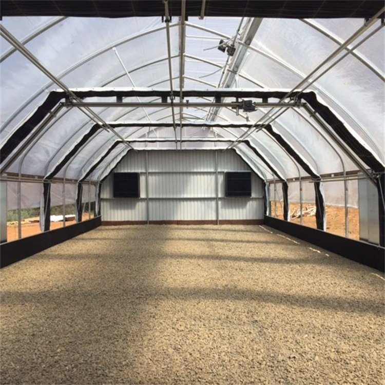 efecto invernadero verduisterende serre High Tunnel Hoop House Frame Light Deprivation Green House Blackout Greenhouse for Hemp