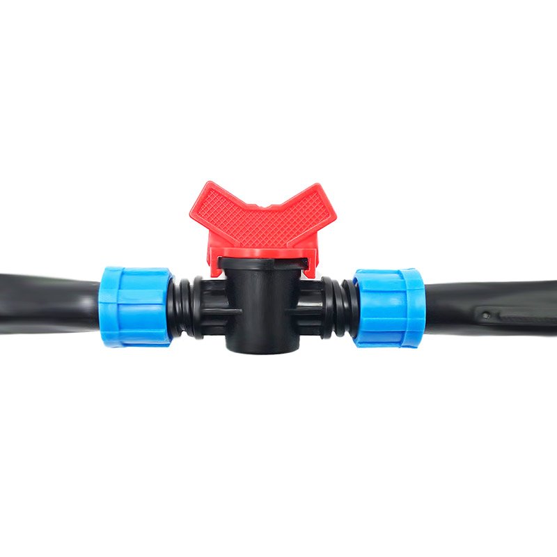 Agricultural 16 20 mm drip irrigation fittings drip tape bypass valves for farm greenhouse irrigation
