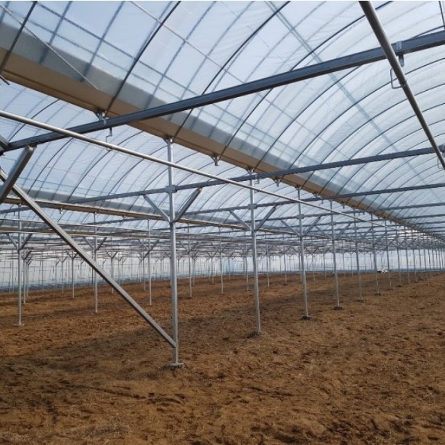 Gutter Connected Greenhouses automatic control multi span high tunnel pe/po film multi-span greenhouse