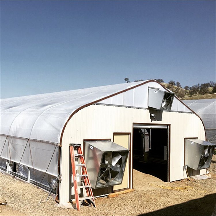 Agricultural greenhouse automated medical growing greenhouse with blackout system light deprivation greenhouse