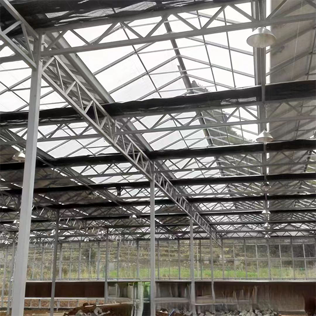 Industrial Agricultural Customized Multi-span Venlo Luxury Glass House Tourist Seeding Greenhouse Drying House For Sale