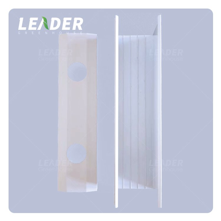 Agricultural greenhouse 100x100 hydroponic food grade PVC NFT rectangular channel plastic gully for lettuce