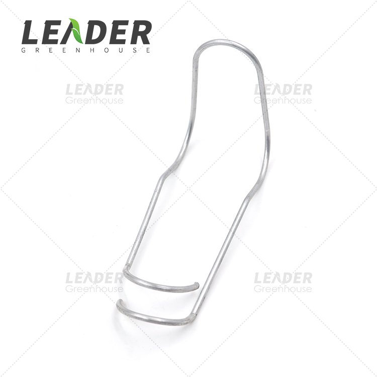 Tunnel Greenhouse Easy Installed Accessories Roof Clip Pipe Clamp Cross Connector Galvanized Steel Spring Clips