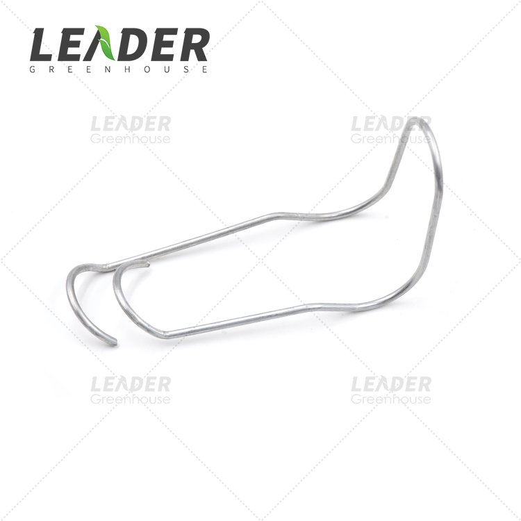 Tunnel Greenhouse Easy Installed Accessories Roof Clip Pipe Clamp Cross Connector Galvanized Steel Spring Clips