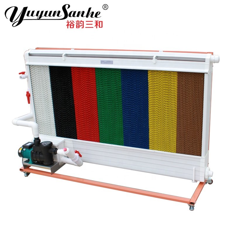 Evaporative Honeycomb Cooling Pad with PVC Plastic Gutter Frame Wall Mounted for Greenhouse Poultry Farm Industrial Air Cooling