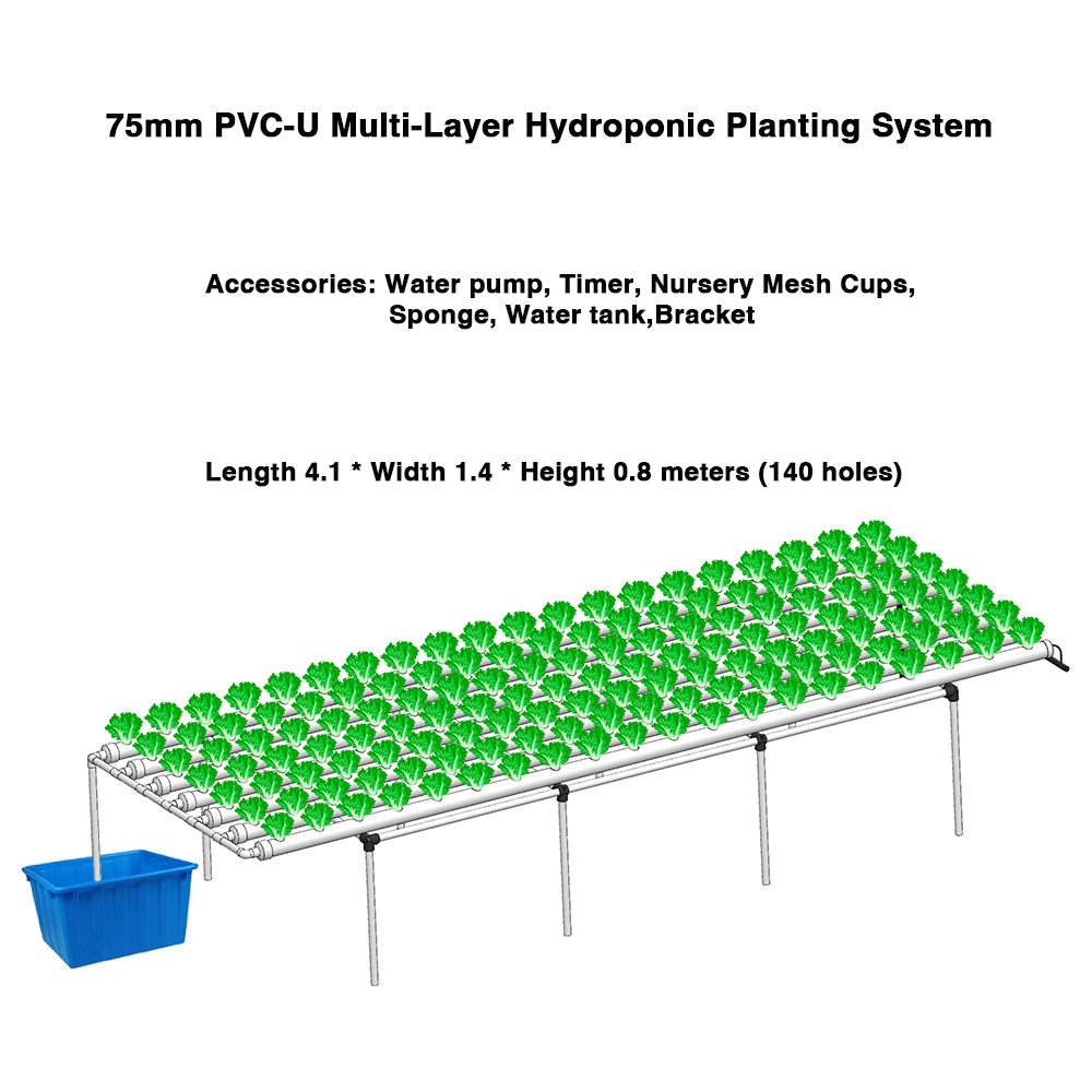 High Quality Multi-Layer Hydroponics PVC Nft Hydroponic System Channels Agricultural Greenhouse Commercial Hydroponics