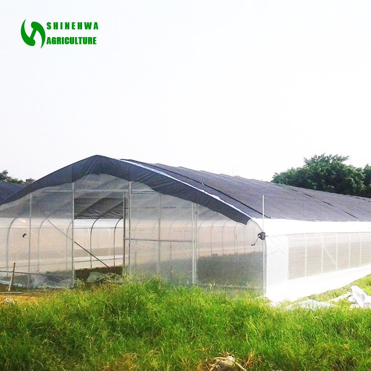 single-span tunnel agricultural greenhouses with shade net,agricultural green houses