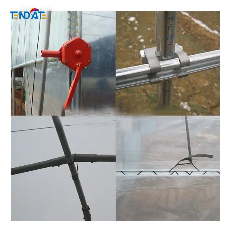 Cheap Agriculture Vegetables hydroponic systems equipment Multi-Span Glass Greenhouse