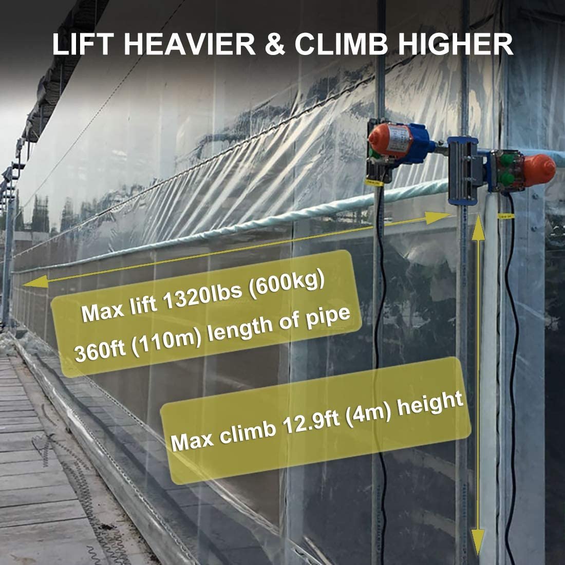 Searea Greenhouse Roll up Motor Ventilation Electric Roll-up Motor