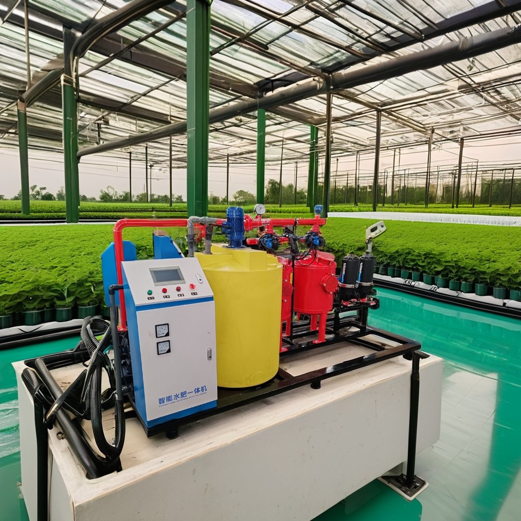 Hot Automatic Intelligent Integrated Water Fertilizer Irrigation System Agricultural Greenhouse Metal Water Filter Optimal