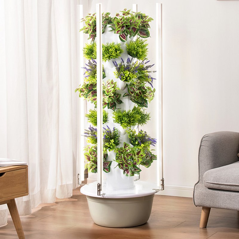 Factory Price Indoor Farming 9 Layers 36 Holes Lettuce Agricultural Greenhouses Vertical Hydroponics Tower System For House