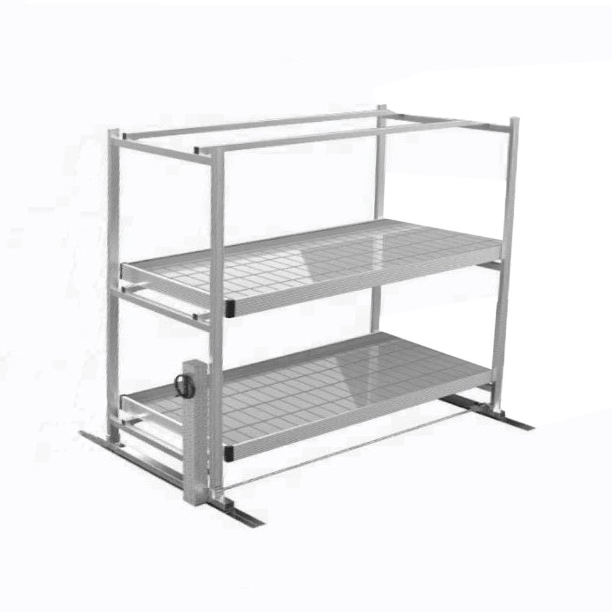 Large Hydroponic Planter Growing Table Single Layer Seedbed Plant Growing Ebb Plastic Steel PE Aluminum Agricultural Greenhouses