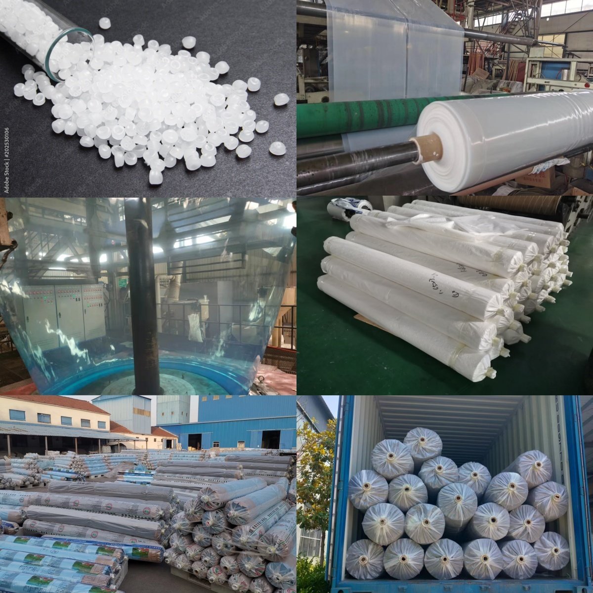 Winter Plants and Vegetables Growing Warm Tunnel PE Polythene Agriculture Plastic Film PE Greenhouse Film