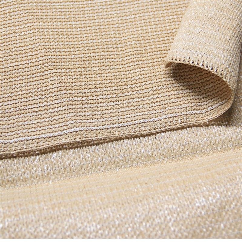 HDPE virgin material UV beige color sun shade cloth carpark shade cloth roll