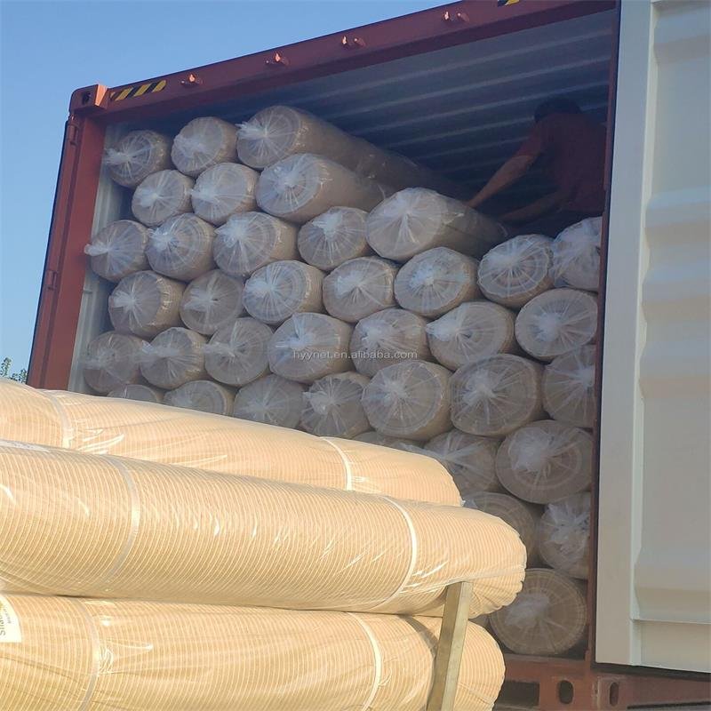 HDPE virgin material UV beige color sun shade cloth carpark shade cloth roll