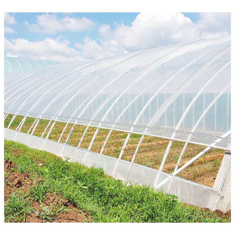 High Strength Commercial Agricultural Poly Tunnel Single-span Green House Plastic Film Greenhouse For Sale