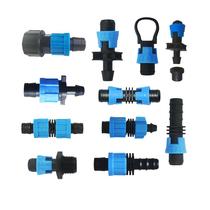 Agricultural Garden Drip System Mini Valve 16mm Tee Barb Irrigation Connector Coupling valve greenhouse watering fitting