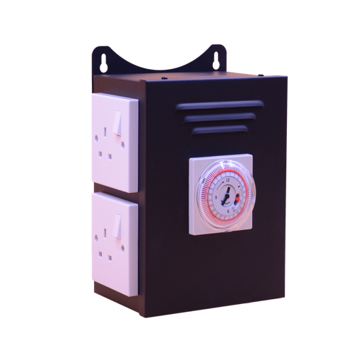 Hydroponics Grow Light Mechanical 24 hours Black Box Grow Timer Contractor