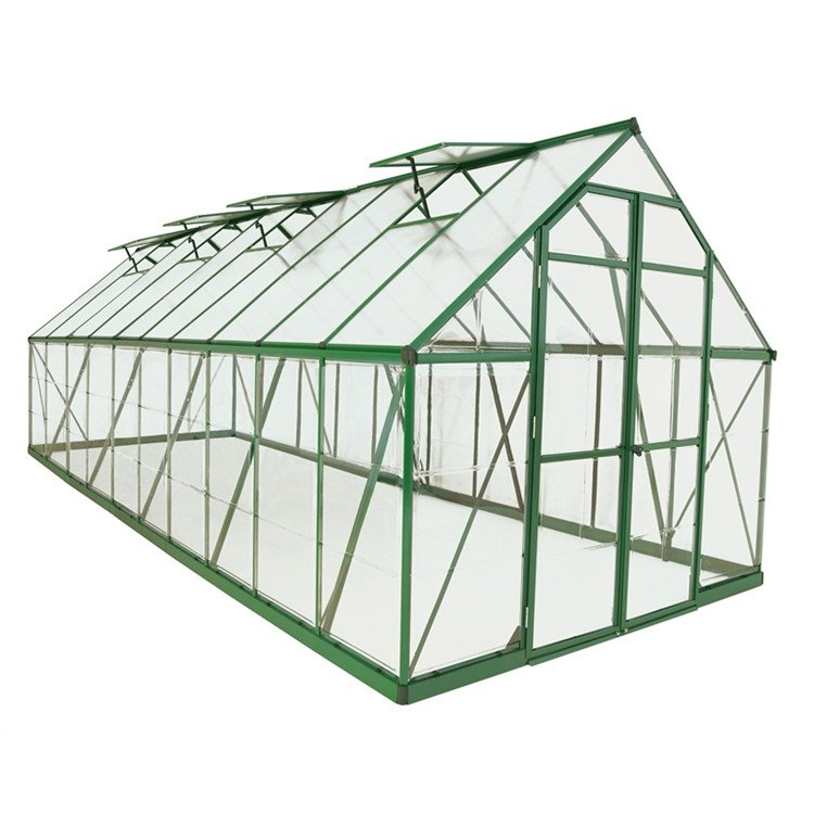 Aluminium houses sell used small mini low cost frame glass commercial garden greenhouses green house greenhouse