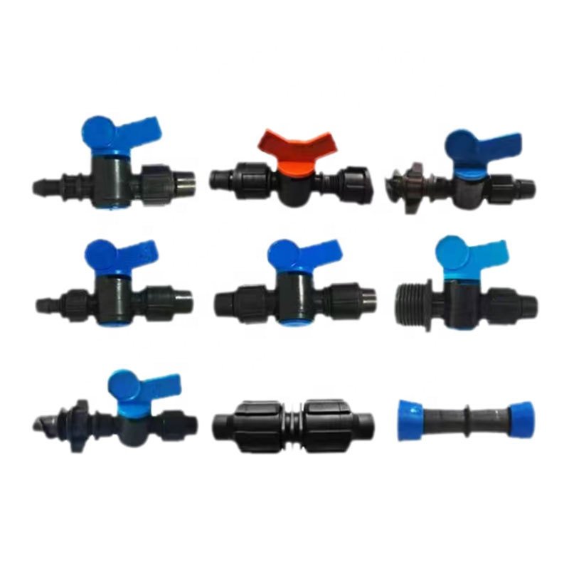 Drip Irrigation System pipe fittings Plastic Drip Tape Fitting Agriculture Tool for greenhouse Irrigation System