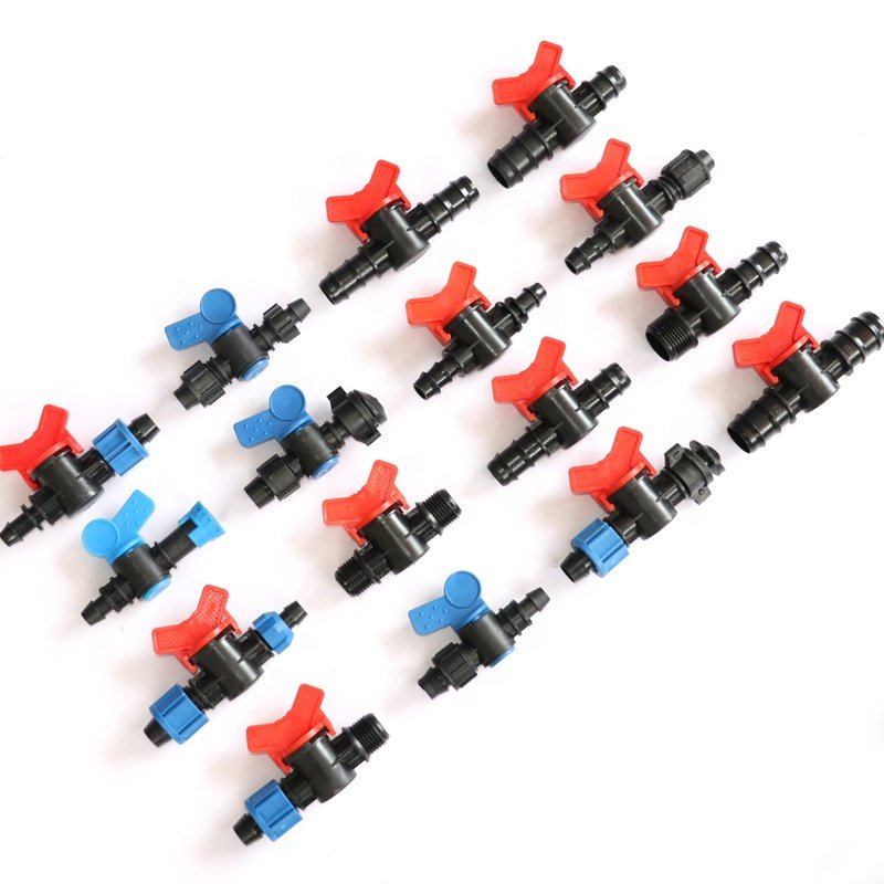 Drip Irrigation System pipe fittings Plastic Drip Tape Fitting Agriculture Tool for greenhouse Irrigation System