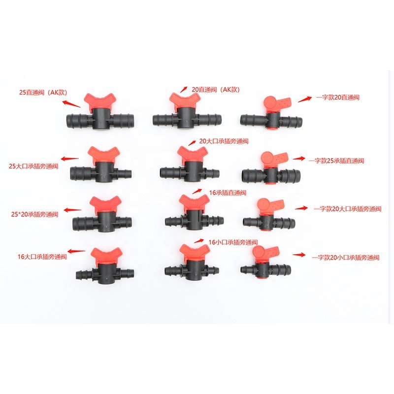 Drip Irrigation System pipe fittings Plastic Drip Tape Fitting Agriculture Tool for greenhouse Irrigation System