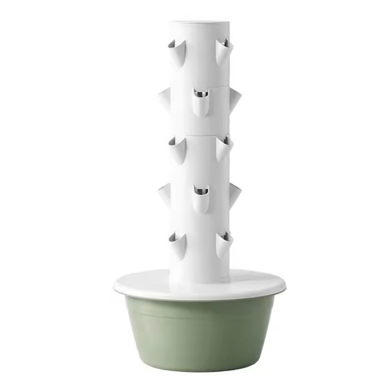 hydroponic tower growing system with Led Light for Leafy Vegetable hydroponics tower vertical agriculture hydroponics