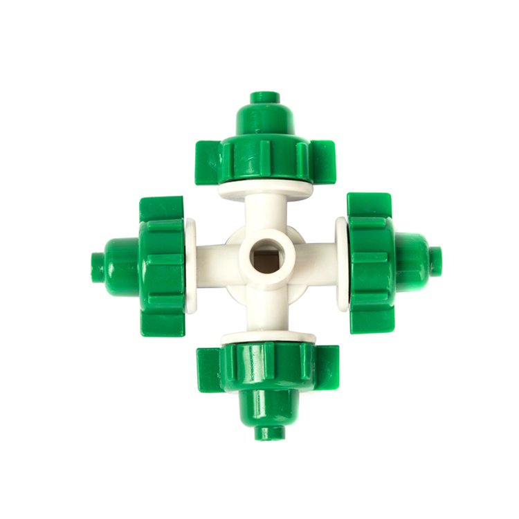 Greenhouse Farm Irrigation Garden 4 Ways Sprayer Fogger Micro Sprinkler Agricultural Irrigation
