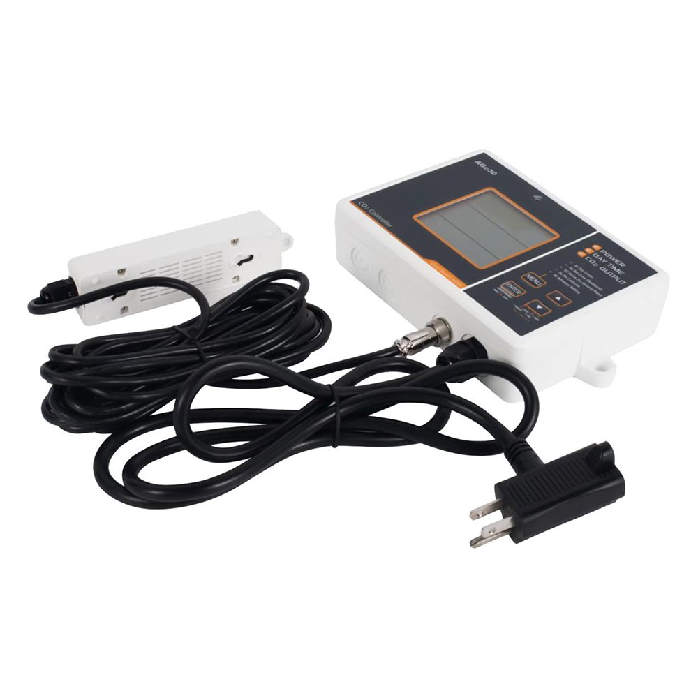 CO2 Controller Carbon Dioxide Controller CO2 Meter Monitor Day and Night Relay Function, NDIR CO2 Sensor for Green House