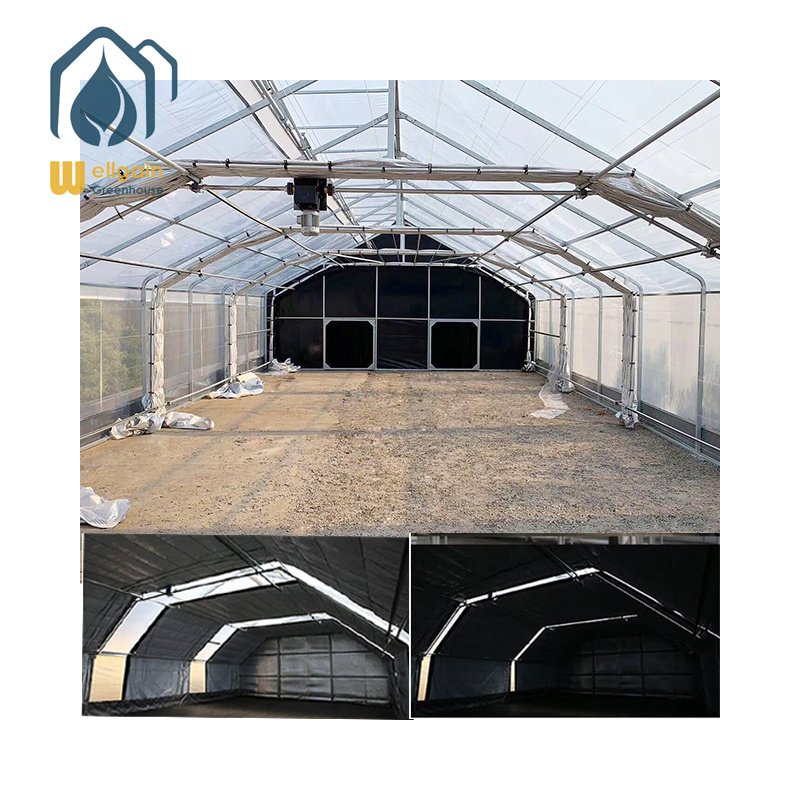Best selling agricultural blackout greenhouse hemp light deprivation greenhouse