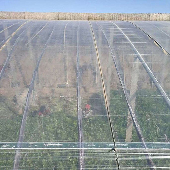 Custom UV 200 250 microns agricultural multi plastic greenhouse polythene plastic cover pe film for greenhouse