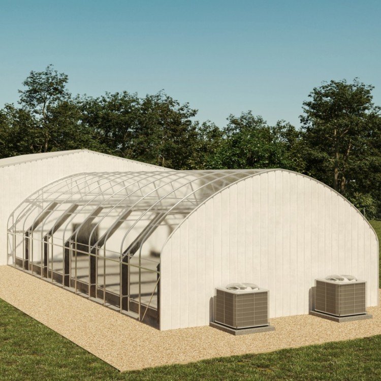 Single arch shed frame single span high tunnel tomato plastic agricultural greenhouse for sale