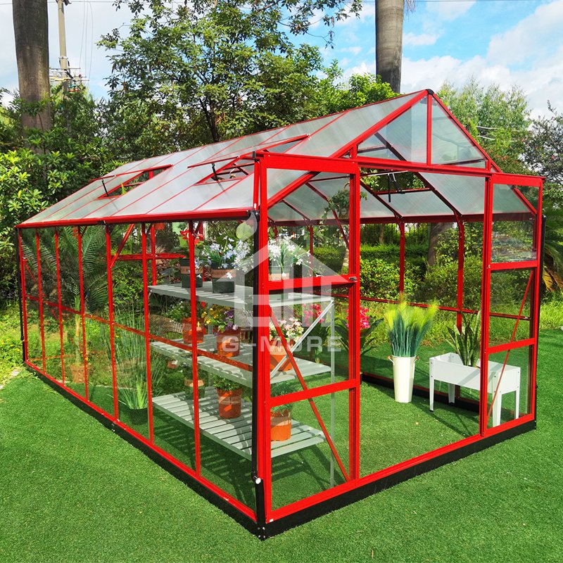 G-MORE ELEGANT DIY GARDEN BUILDING PRO SERIES GP936-R ALL PC PANEL GREENHOUSE FOR OUTDOOR greenhouse used for sale