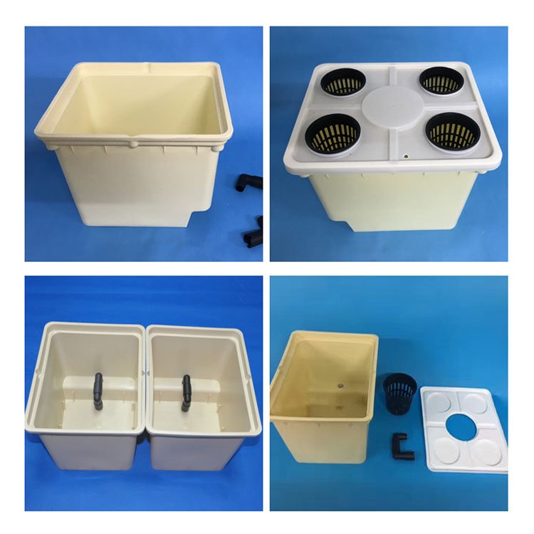Dutch Bucket agricultural greenhouses 11L Bato Bucket 1/2/4 Holes Dutch Barrel with Net Pot PP Material