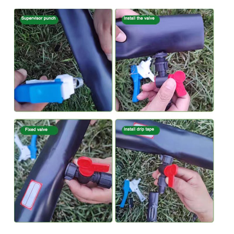 Flat Emitters Water Saving Greenhouse System Drip Irrigation Pipe Agriculture Drip Line Belt 16Mm Flat Dripper Drip Tape