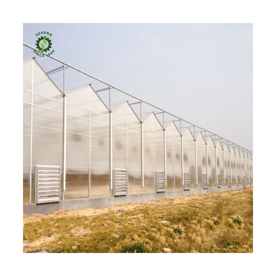 Promotional Various Durable Using Multi-Span Agricultural Pc Greenhosuse Agricultural Polytunnel Greenhouse For Outdoors