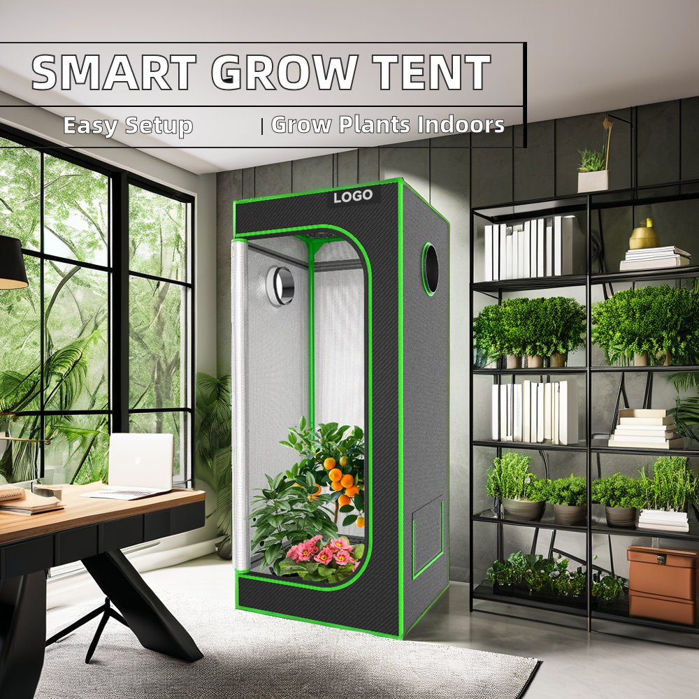 40X40X120cm Smart Indoor Greenhouse Easily Assembled Metal Frame Mini Grow Tent for Indoor Growing