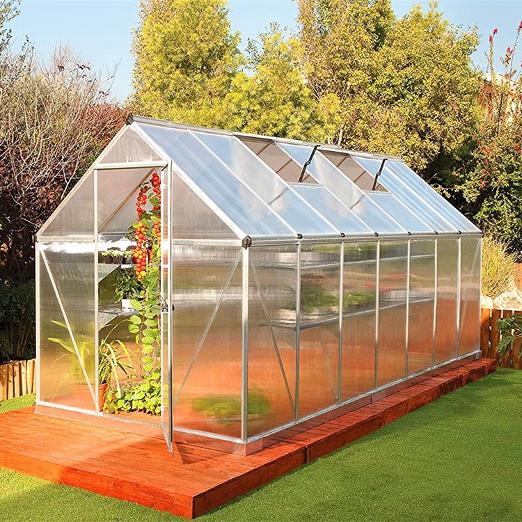 Factory direct commercial vegetable planting greenhouse hot dip galvanized steel base