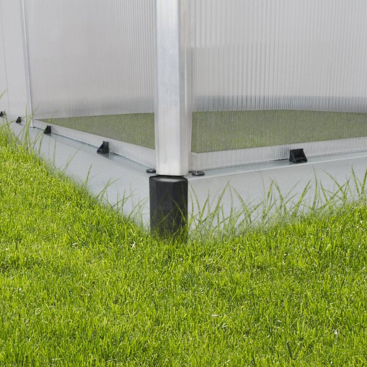Factory direct commercial vegetable planting greenhouse hot dip galvanized steel base