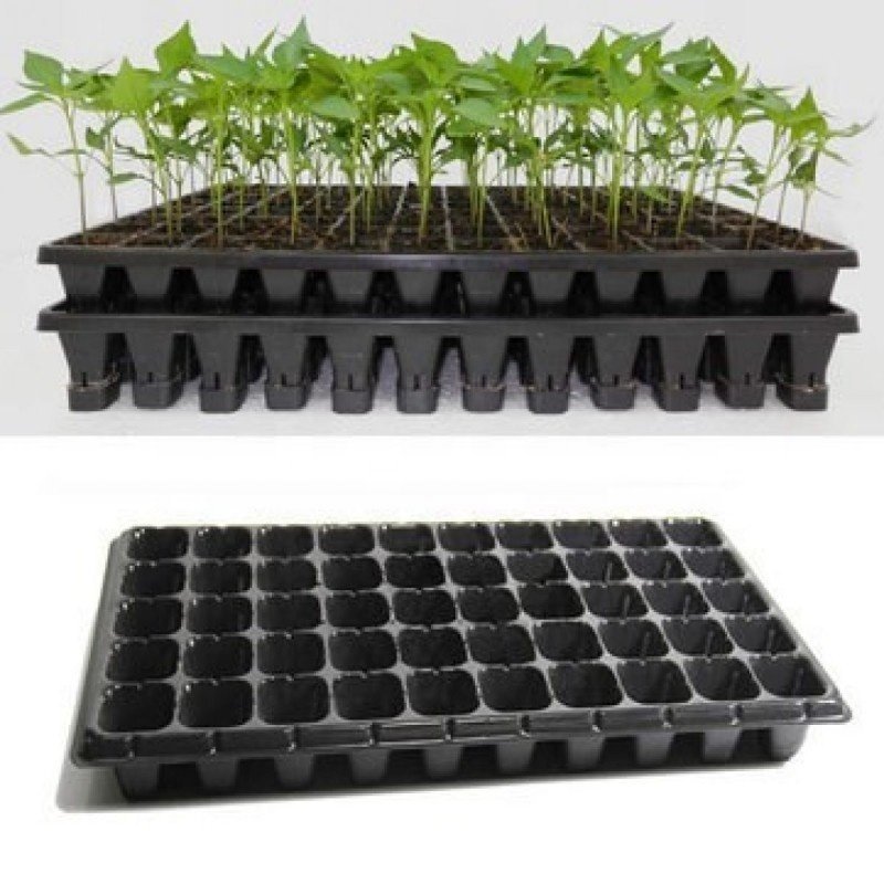 Agriculture Greenhouse Seed Planting Plastic Nursery Tray Plant Growing Pots Seed Grow 72 128 200 Cell Seeding Tray
