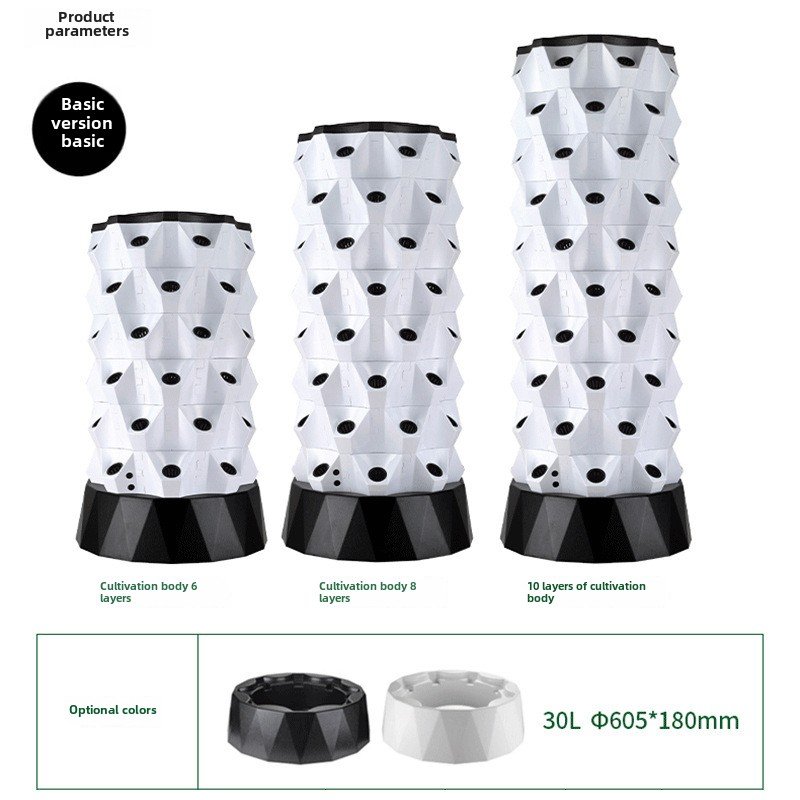 Soilless Hydroponic Planting Tower Rooftop Fog Cultivation Equipment Campus Farming Greenhouses Agricultural Greenhouses